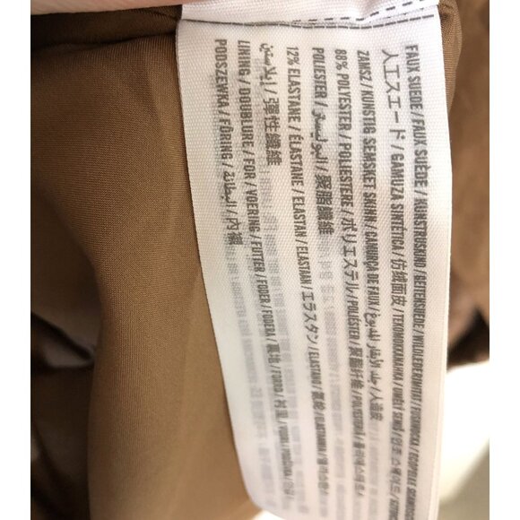 Abercrombie & Fitch | Faux Suede Pinafore Mini Dress Womens XS Fall Preppy - Picture 7 of 10